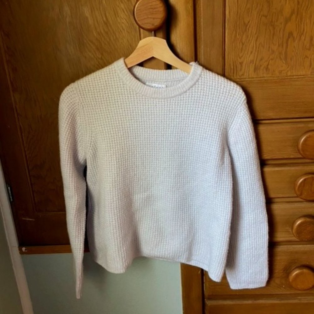 Velvet by Graham and Spencer Nadin Honeycomb Sweater in SNOW Sz. M